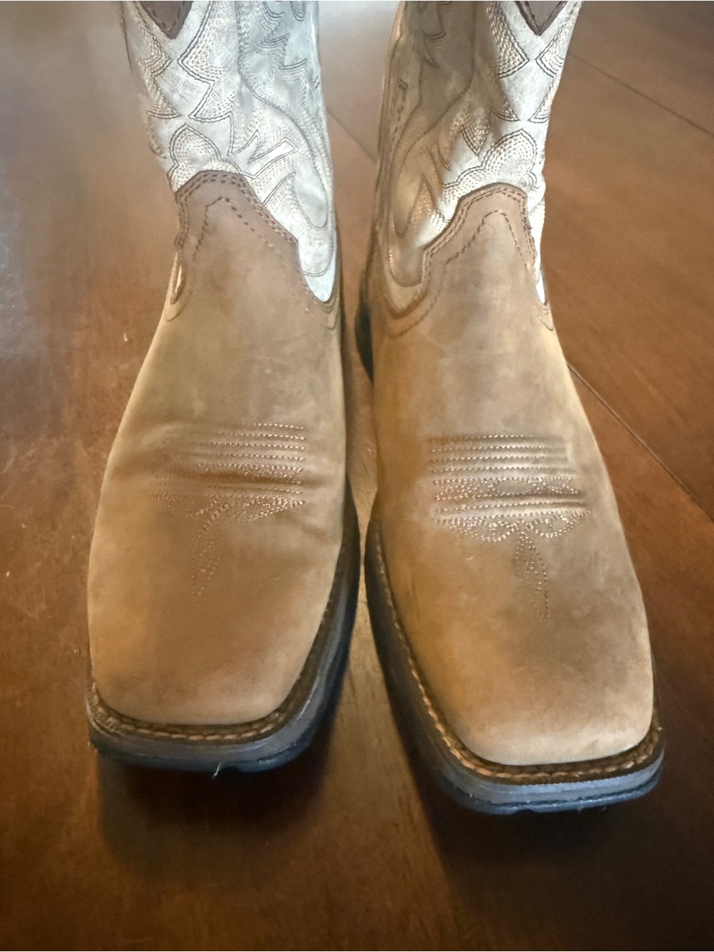 Durango Mens Brown and Tan Western Pull-On Cowboy Boots - Picture 2 of 7
